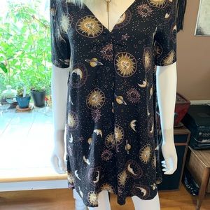 Witchy Button Down Mini Dress